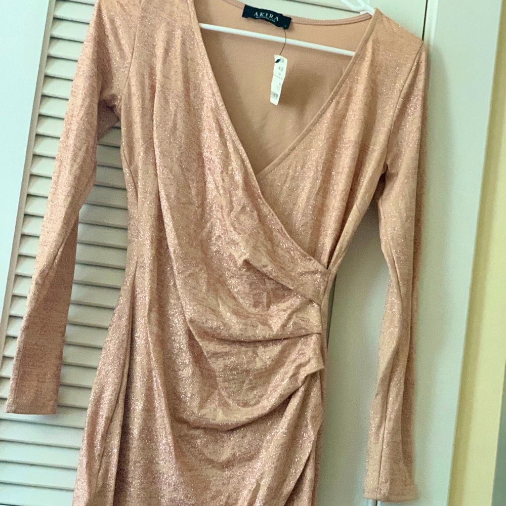 Gold Asymmetric Dress